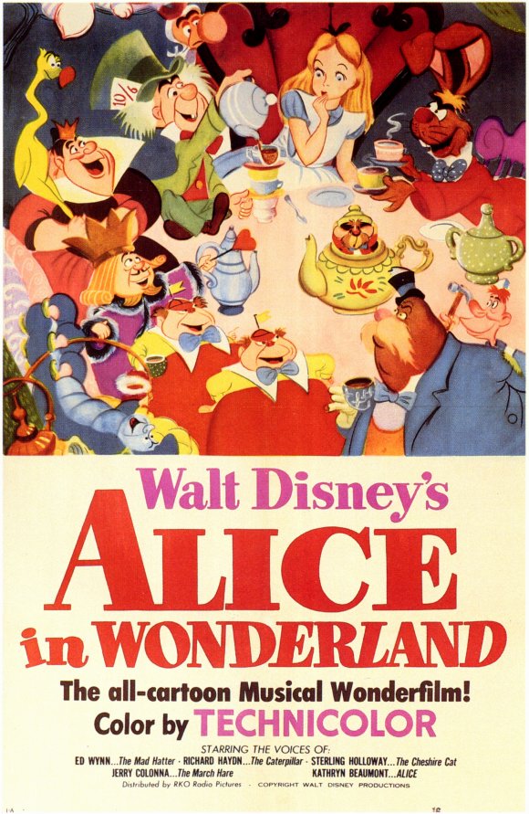 Image result for alice in wonderland disney poster